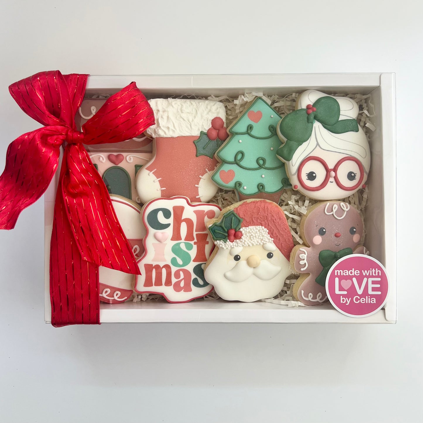 Christmas Cookies Gift Box x8