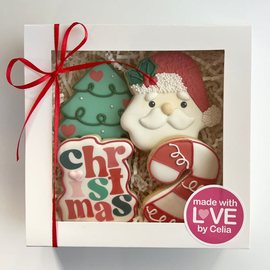 Christmas Cookies Gift Box x4